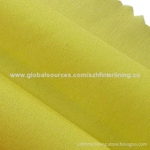 Wrap knitted colorful woven interlining